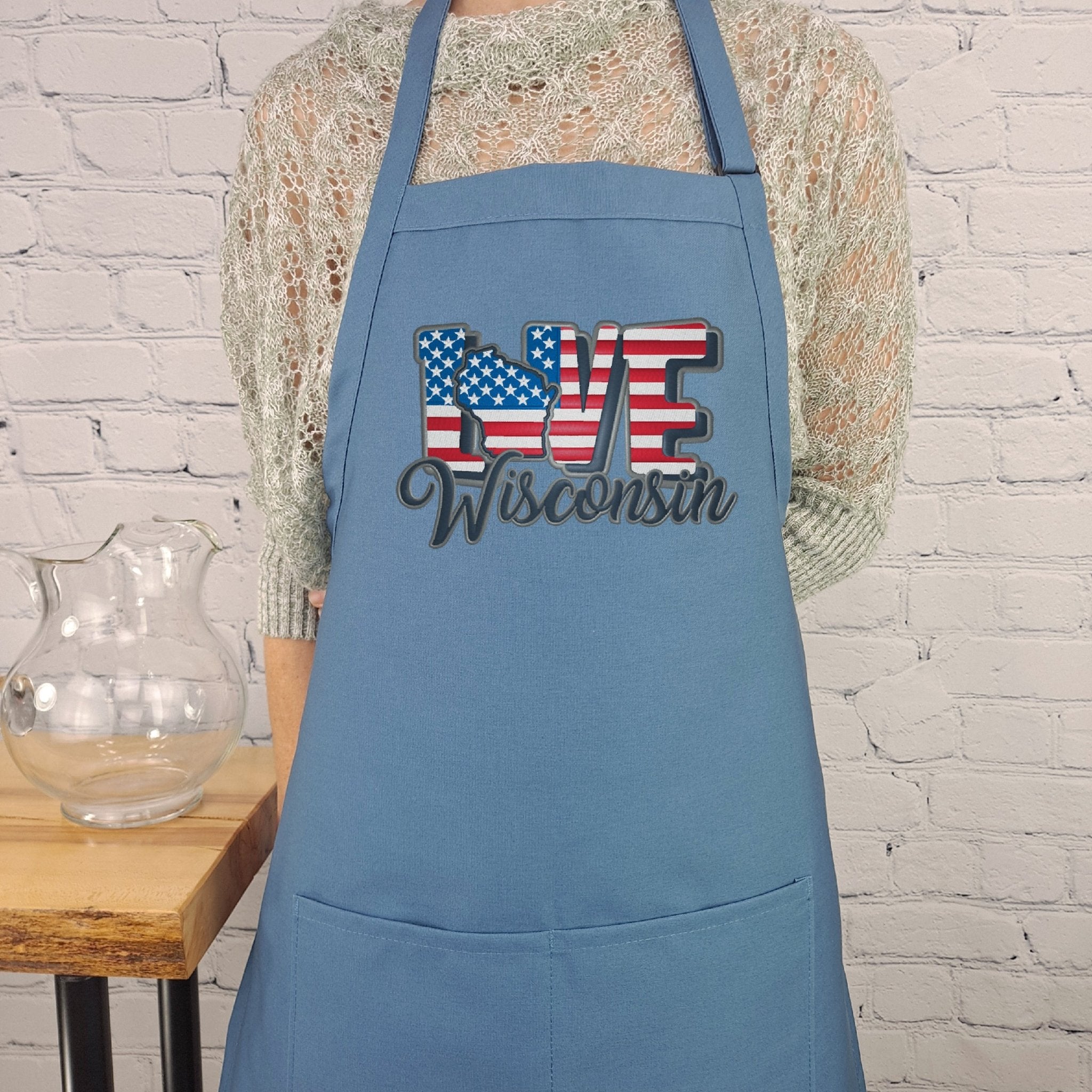 {{product_title}} – {{color}} embroidered kitchen apron