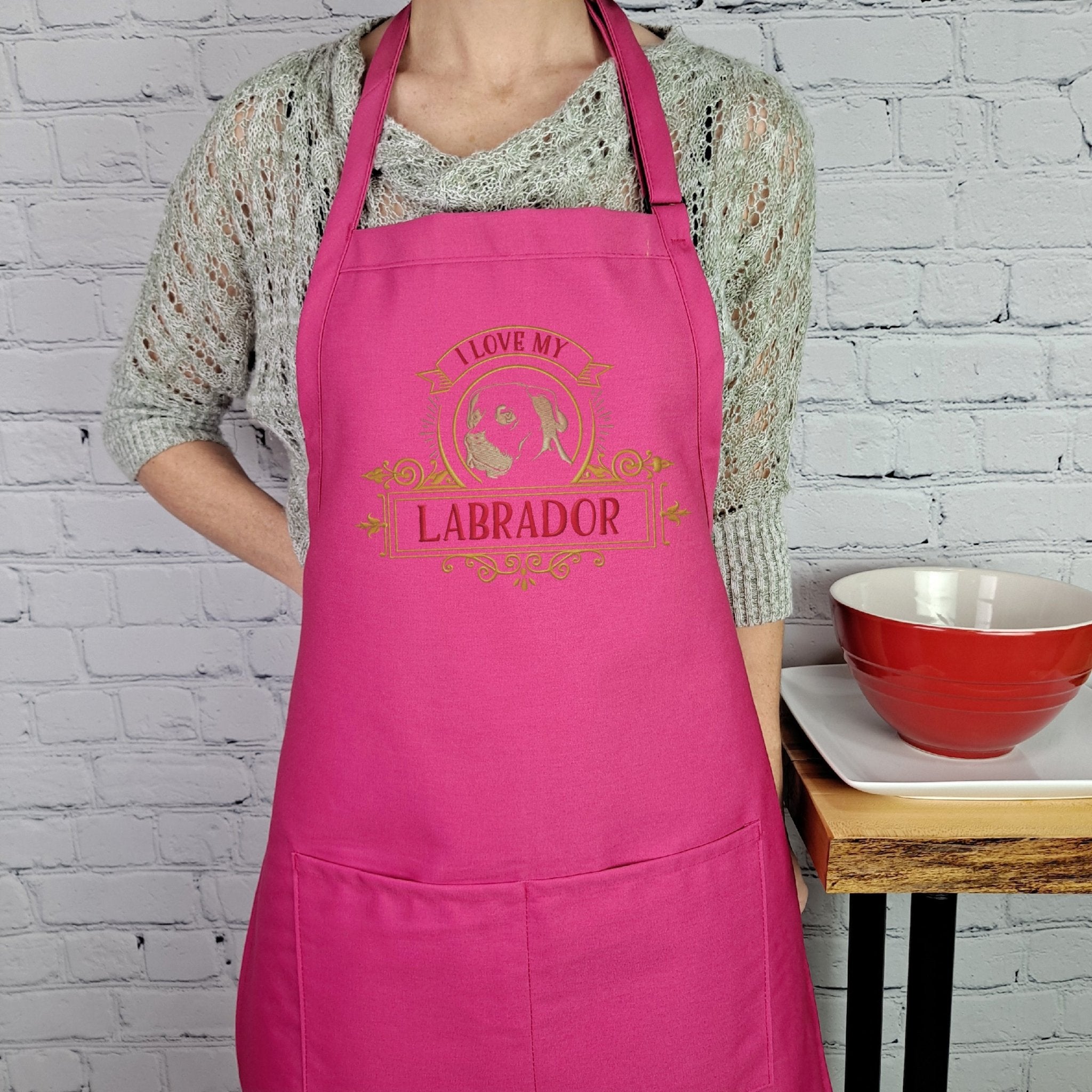 {{product_title}} – {{color}} embroidered kitchen apron
