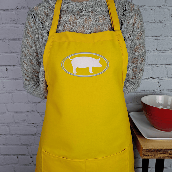 {{product_title}} – {{color}} embroidered kitchen apron