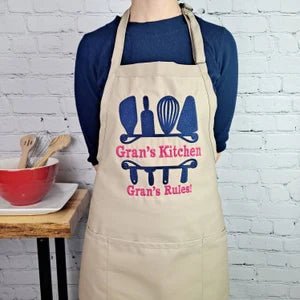 {{product_title}} – {{color}} embroidered kitchen apron