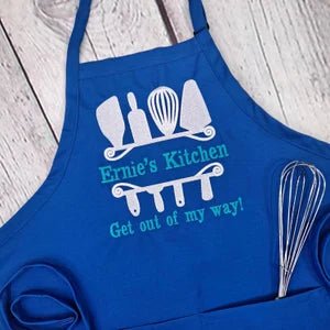 {{product_title}} – {{color}} embroidered kitchen apron