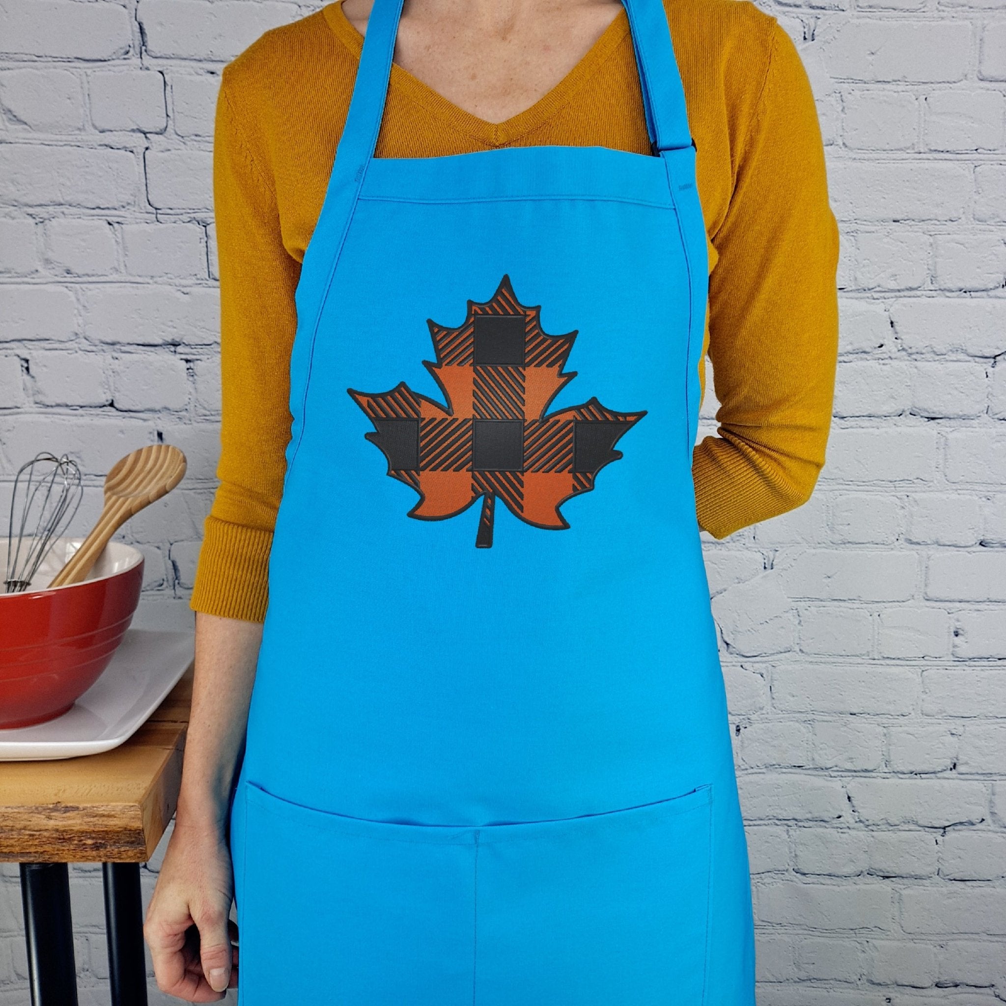 {{product_title}} – {{color}} embroidered kitchen apron