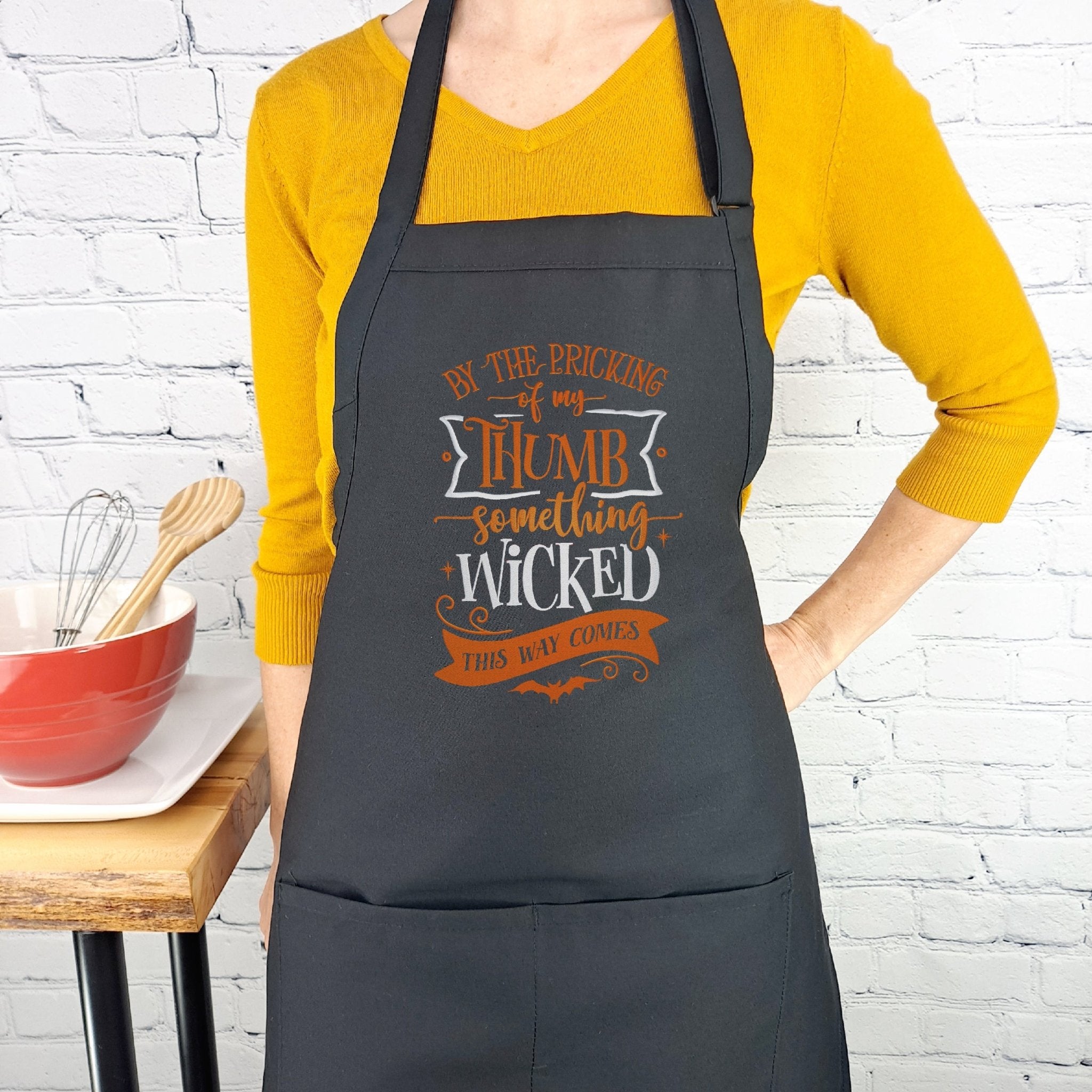 {{product_title}} – {{color}} embroidered kitchen apron