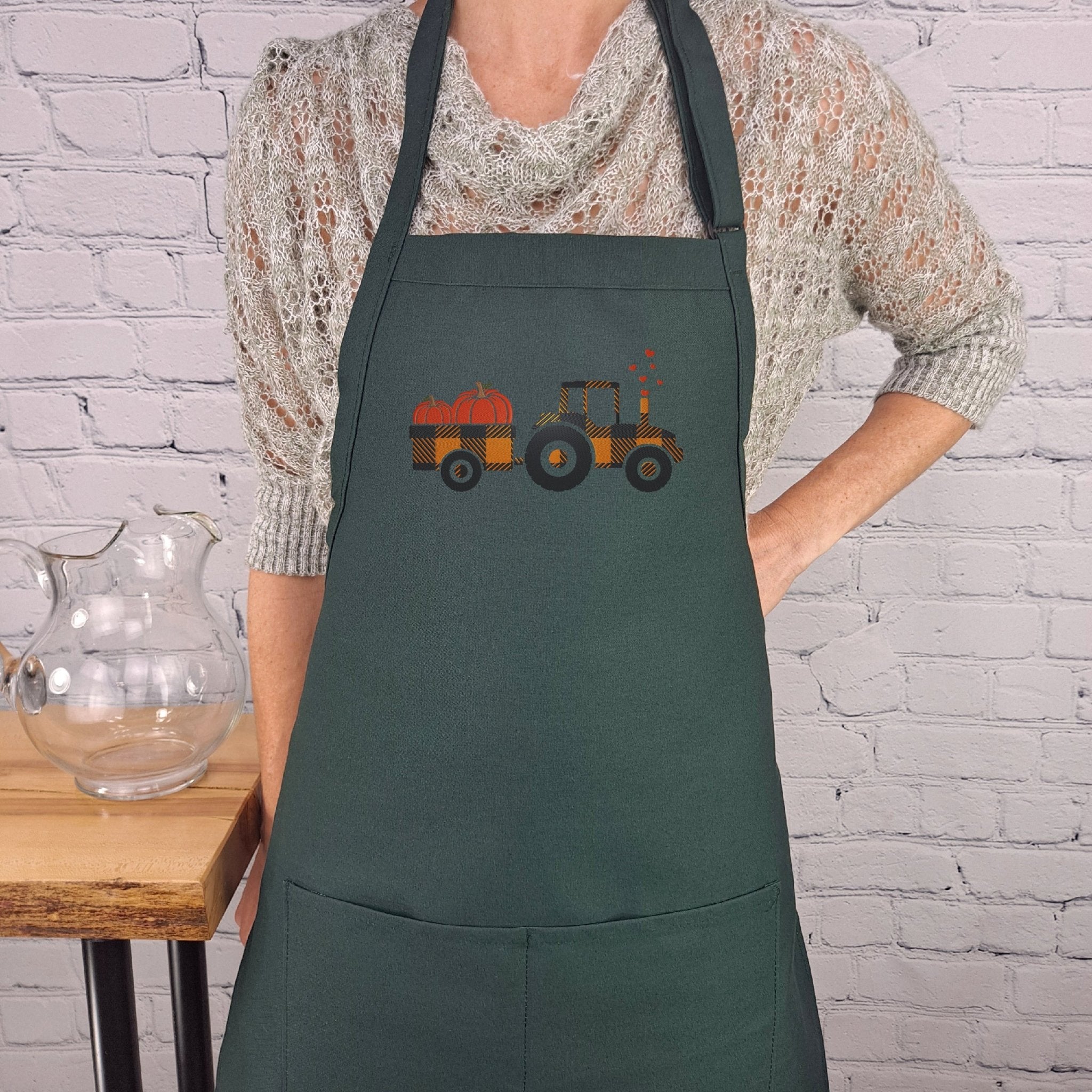 {{product_title}} – {{color}} embroidered kitchen apron