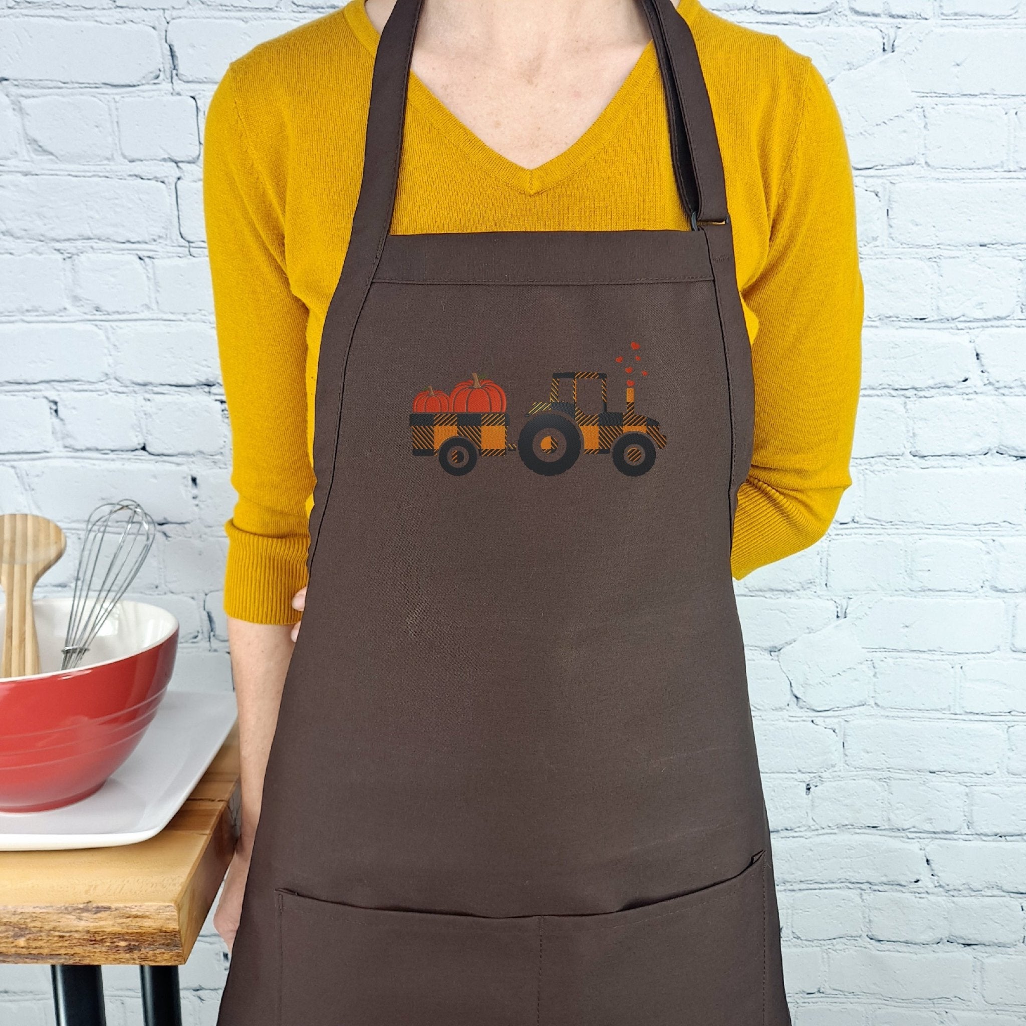 {{product_title}} – {{color}} embroidered kitchen apron