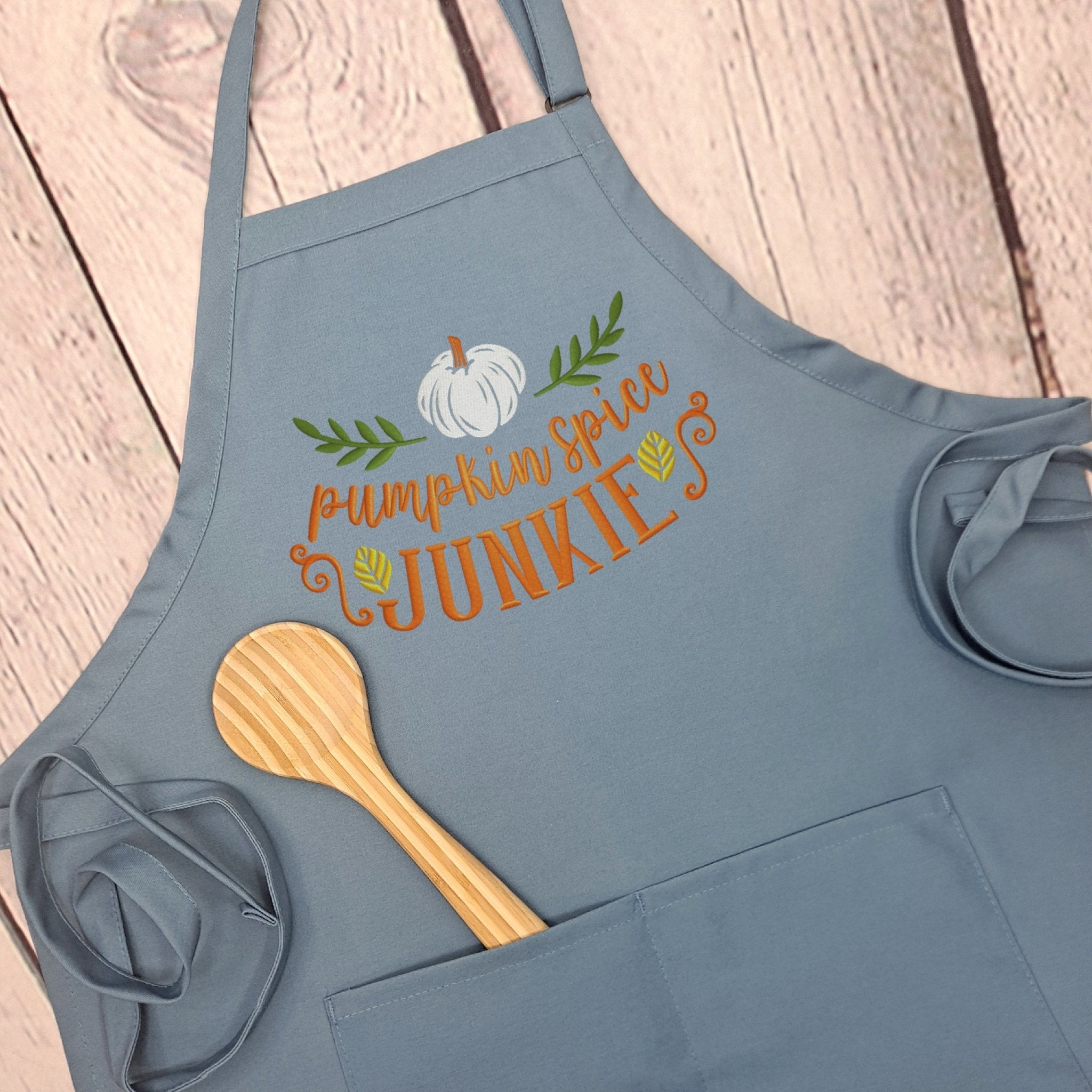 {{product_title}} – {{color}} embroidered kitchen apron