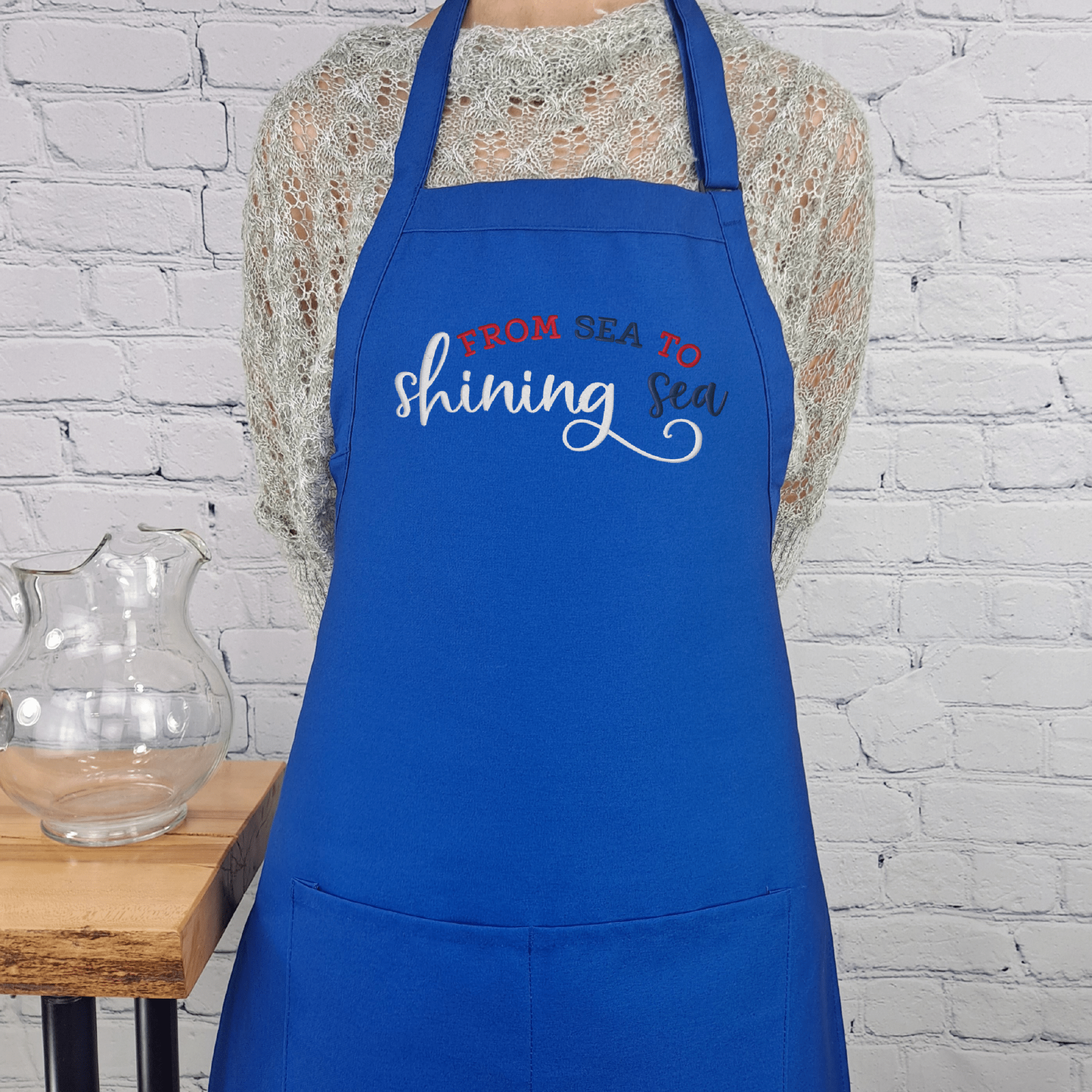 {{product_title}} – {{color}} embroidered kitchen apron