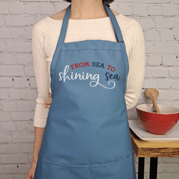 {{product_title}} – {{color}} embroidered kitchen apron