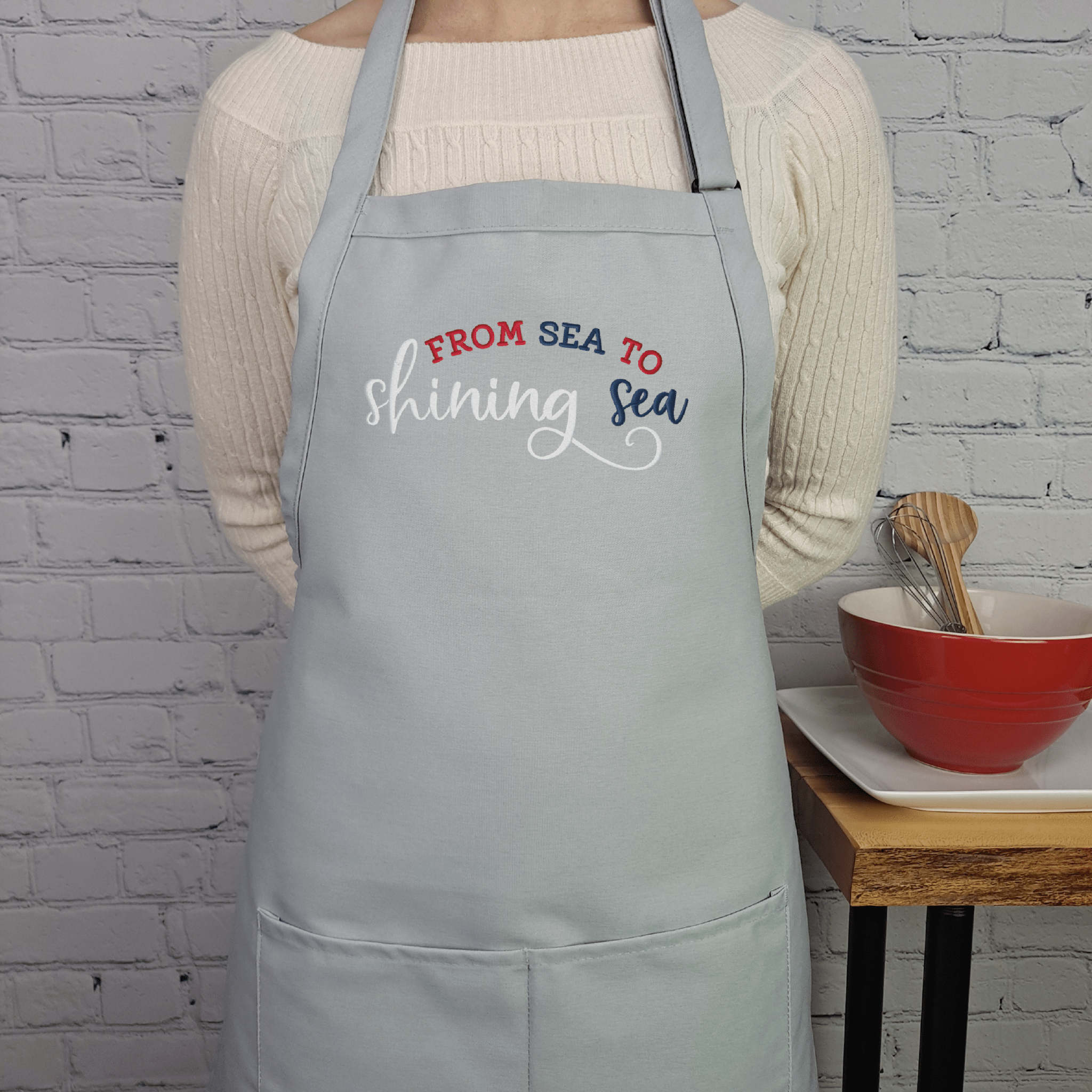 {{product_title}} – {{color}} embroidered kitchen apron