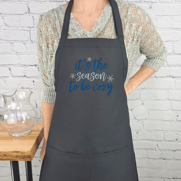 {{product_title}} – {{color}} embroidered kitchen apron