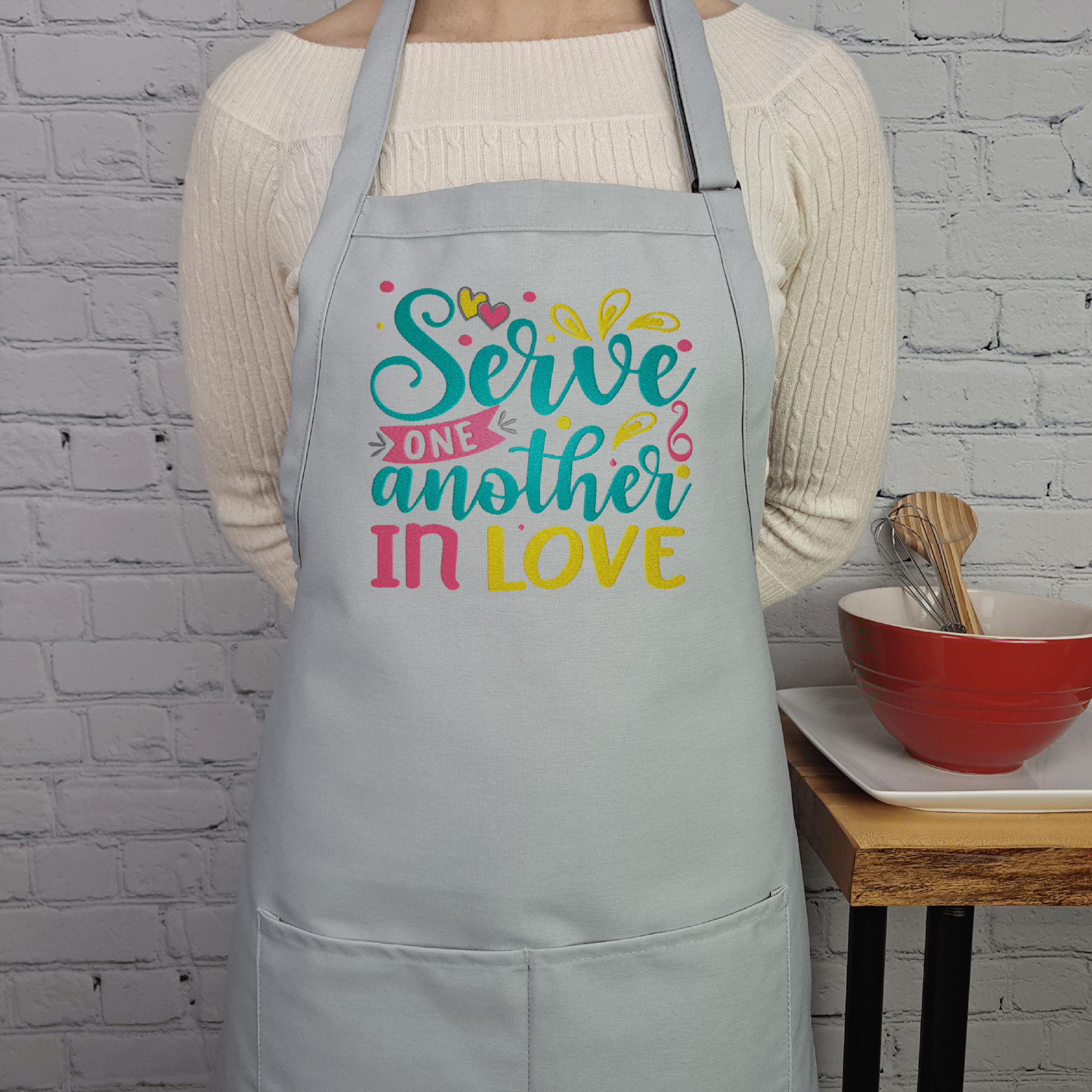 {{product_title}} – {{color}} embroidered kitchen apron