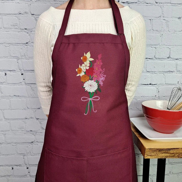 {{product_title}} – {{color}} embroidered kitchen apron