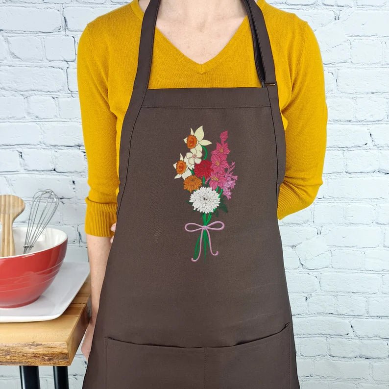 {{product_title}} – {{color}} embroidered kitchen apron