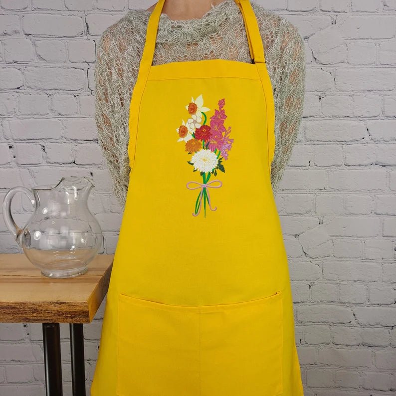 {{product_title}} – {{color}} embroidered kitchen apron