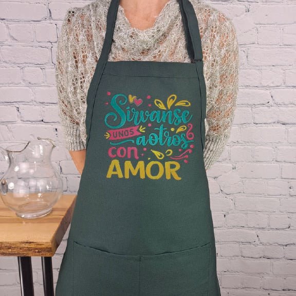 {{product_title}} – {{color}} embroidered kitchen apron