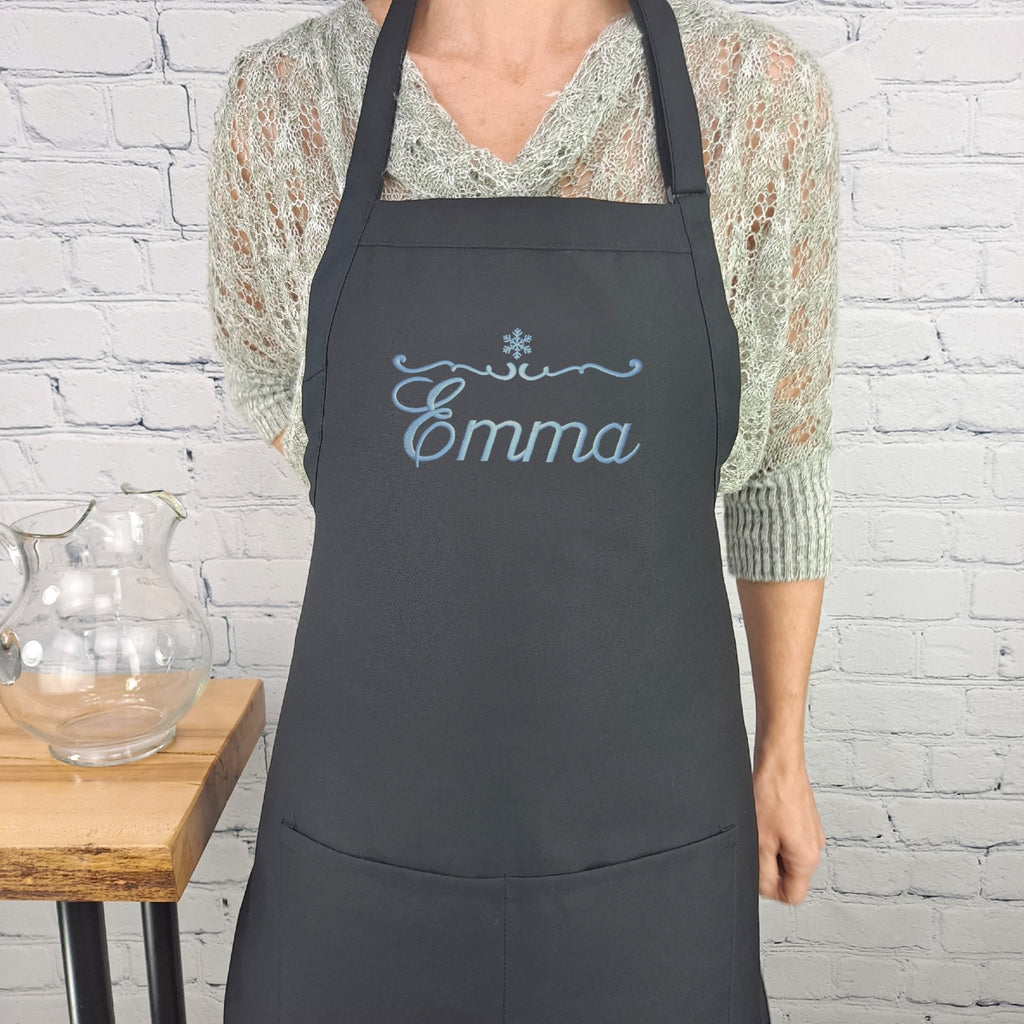 {{product_title}} – {{color}} embroidered kitchen apron