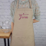 {{product_title}} – {{color}} embroidered kitchen apron