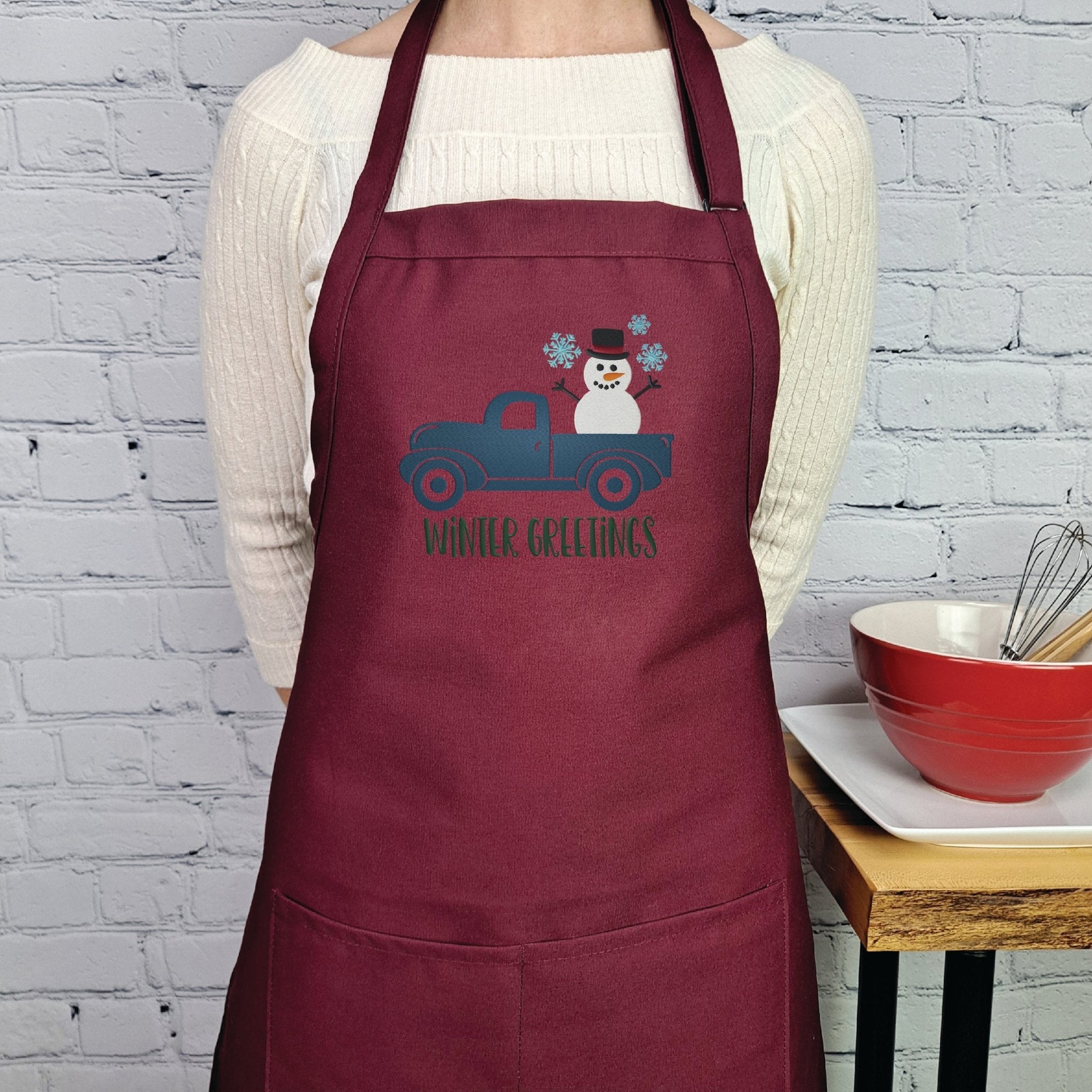 {{product_title}} – {{color}} embroidered kitchen apron