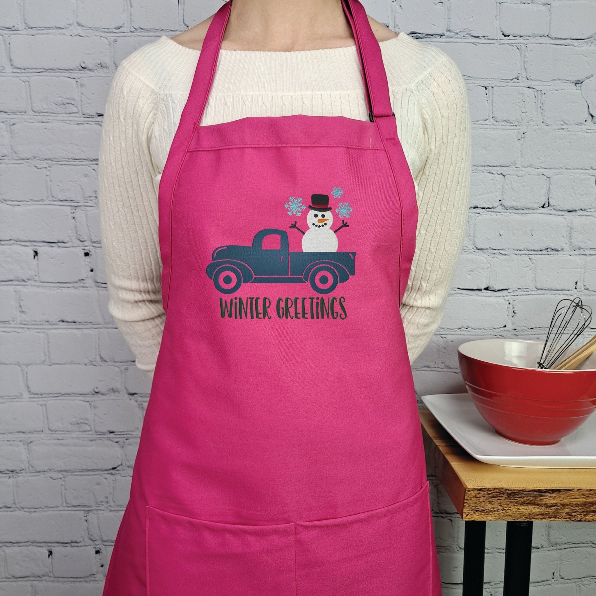 {{product_title}} – {{color}} embroidered kitchen apron