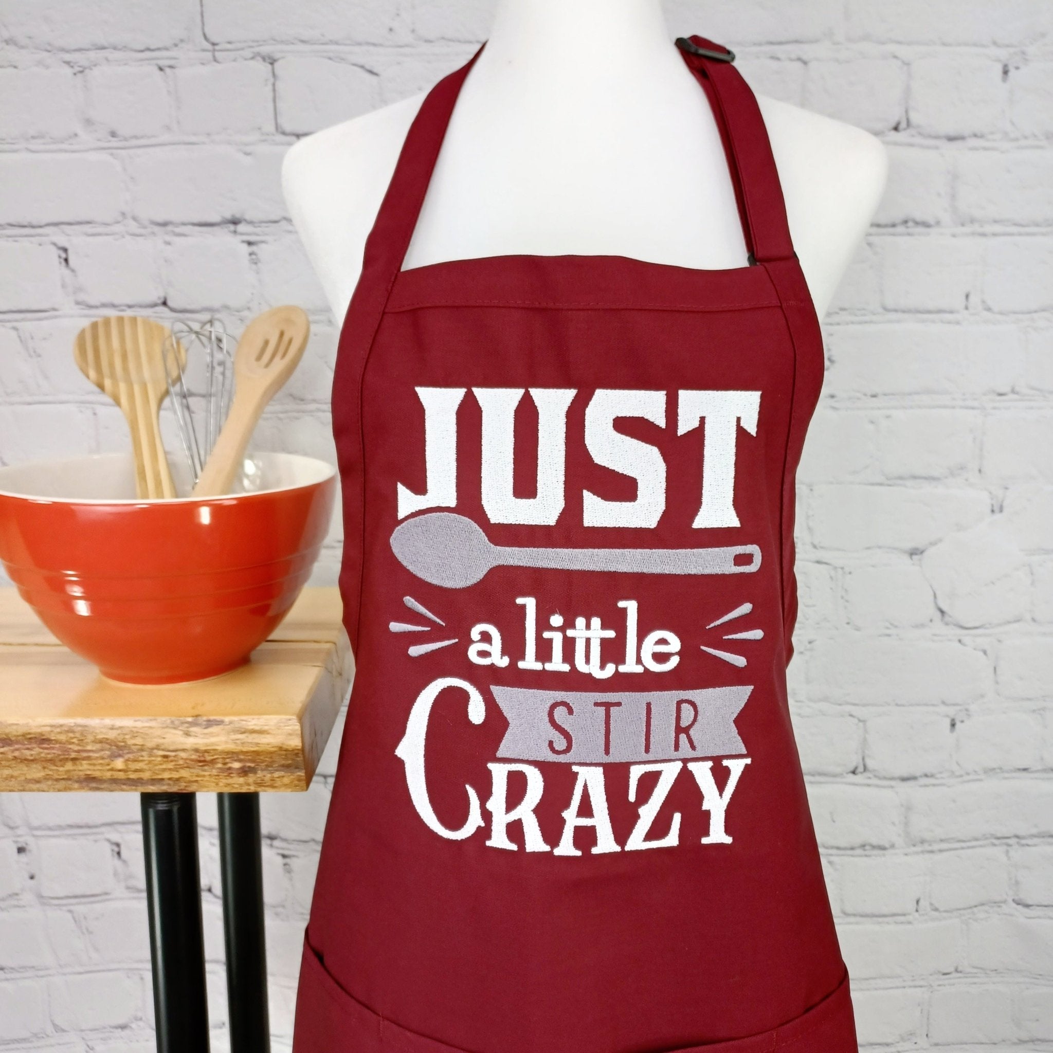 {{product_title}} – {{color}} embroidered kitchen apron