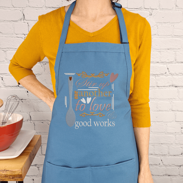 {{product_title}} – {{color}} embroidered kitchen apron