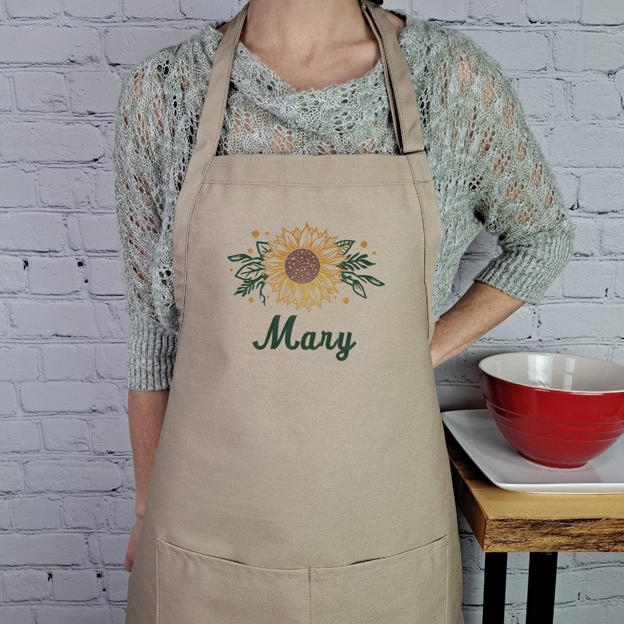 {{product_title}} – {{color}} embroidered kitchen apron