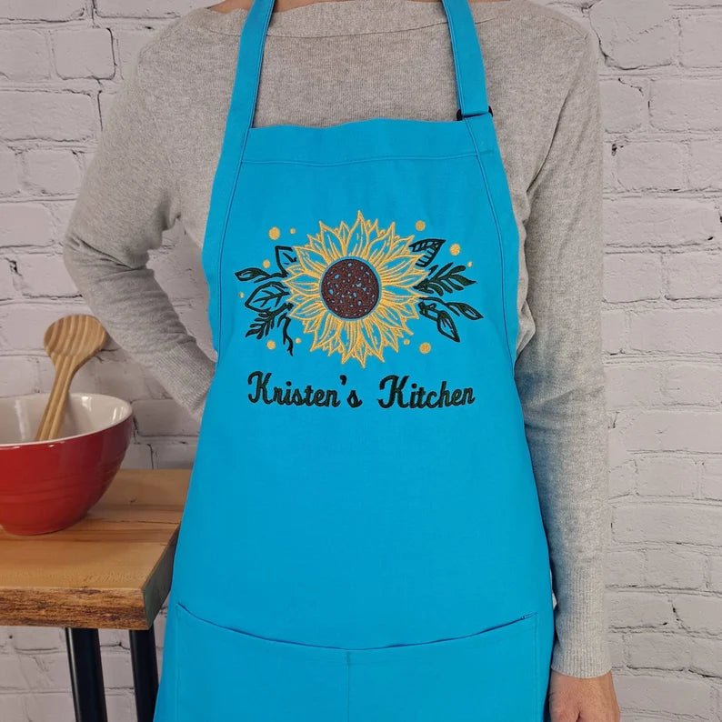 {{product_title}} – {{color}} embroidered kitchen apron
