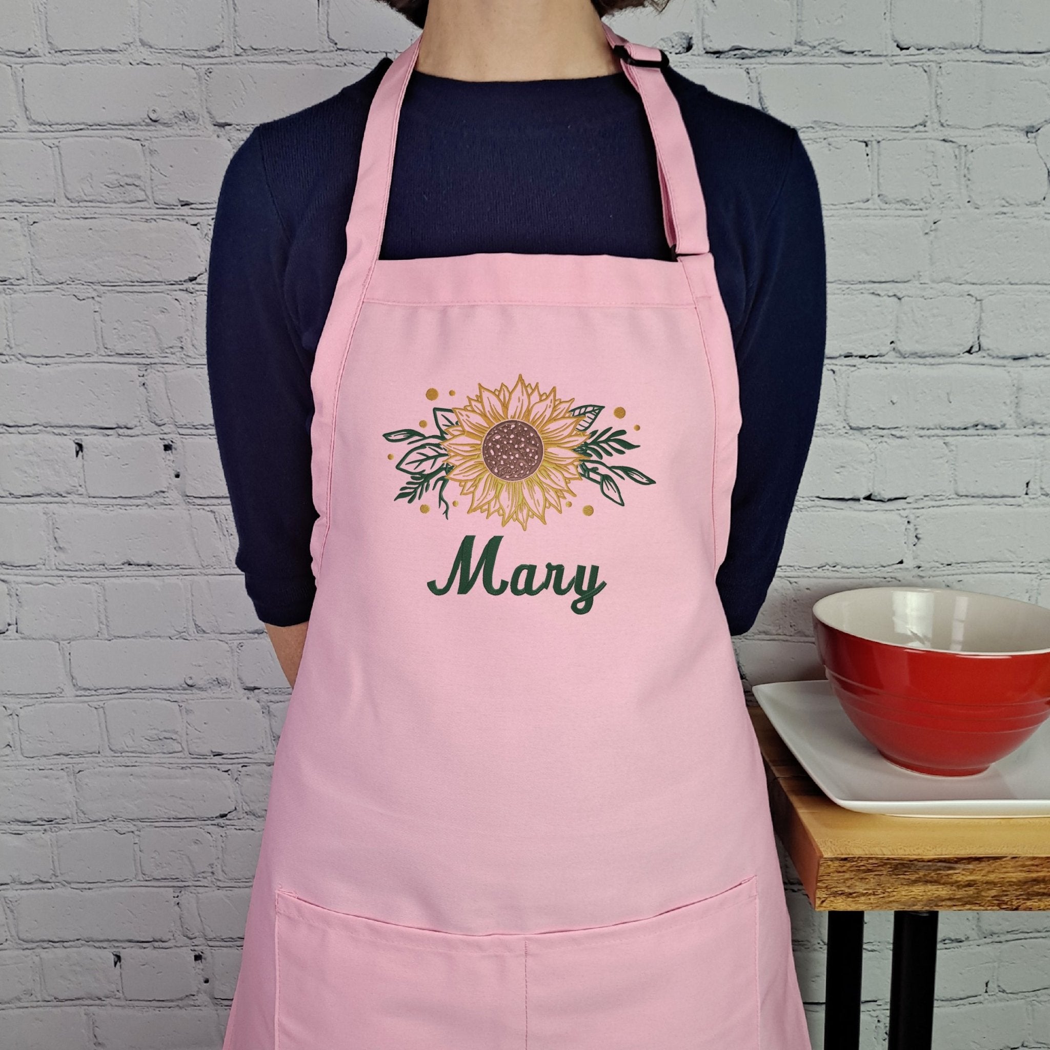 {{product_title}} – {{color}} embroidered kitchen apron