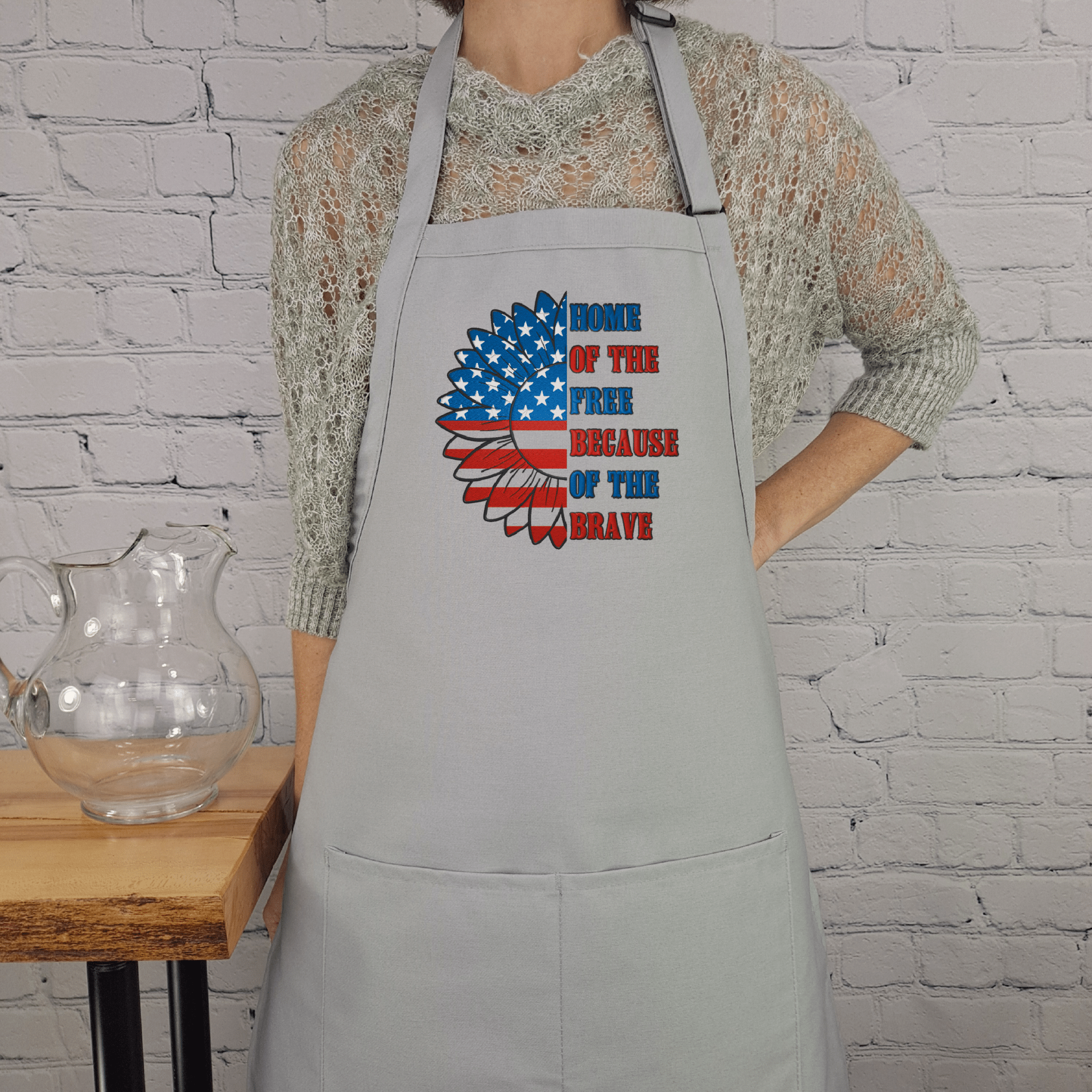 {{product_title}} – {{color}} embroidered kitchen apron