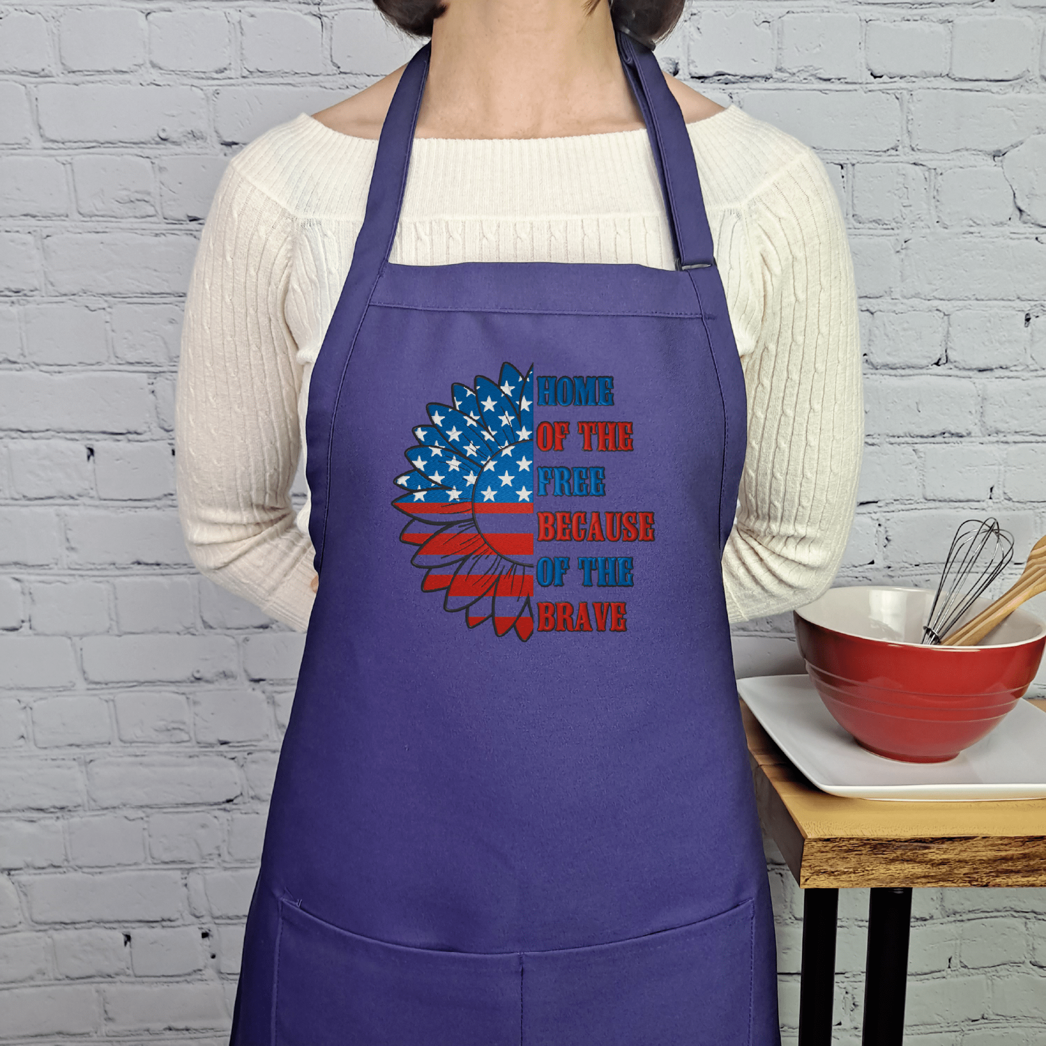 {{product_title}} – {{color}} embroidered kitchen apron