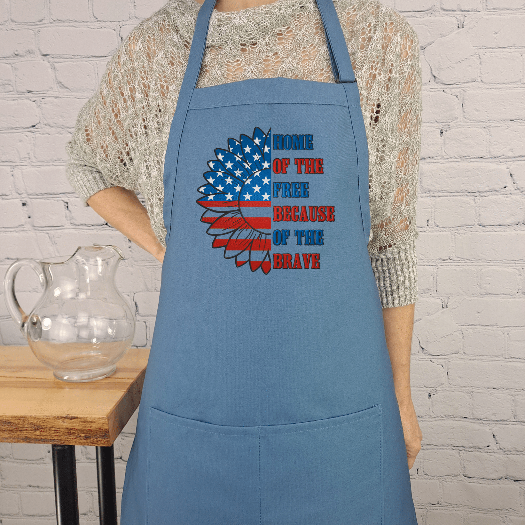 {{product_title}} – {{color}} embroidered kitchen apron