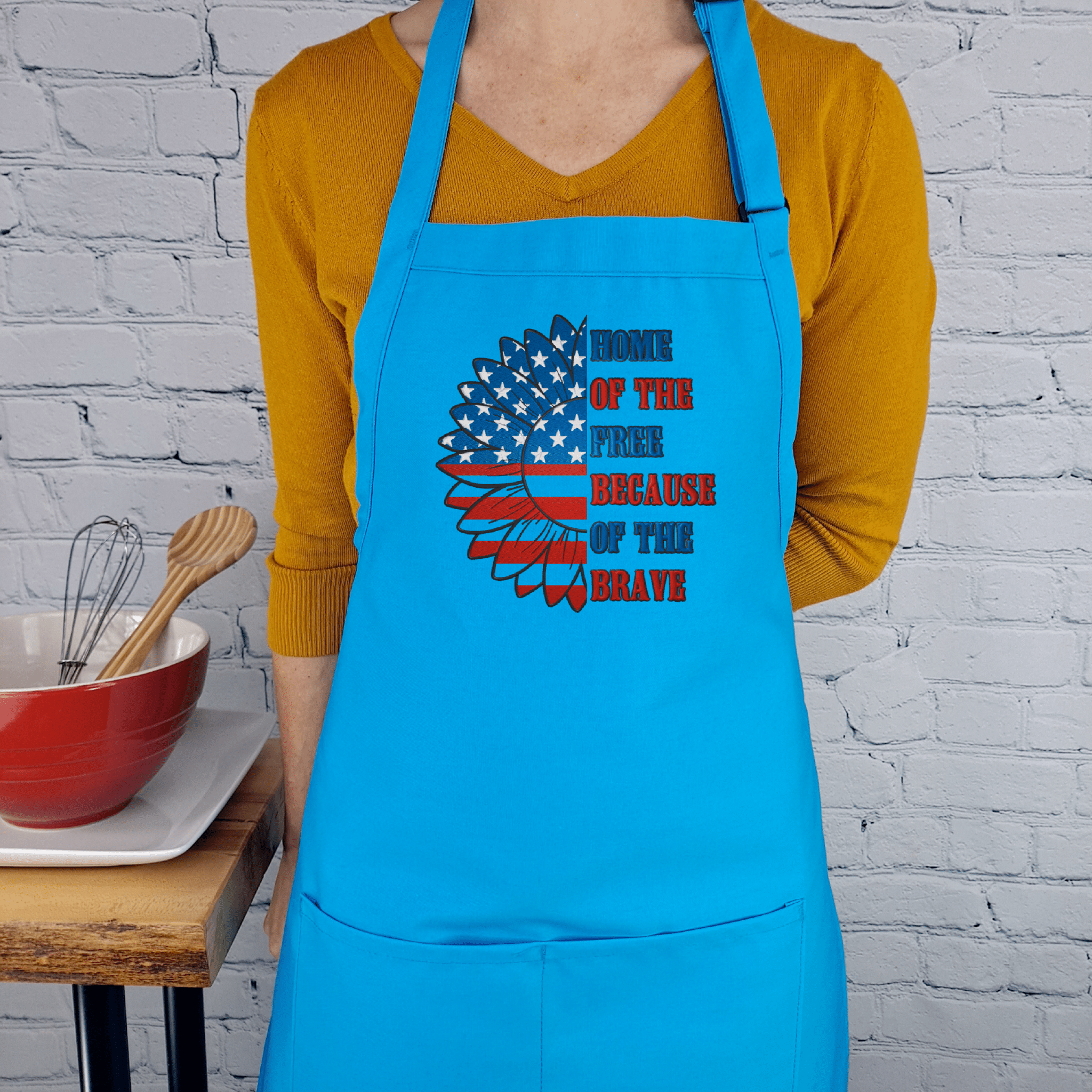 {{product_title}} – {{color}} embroidered kitchen apron