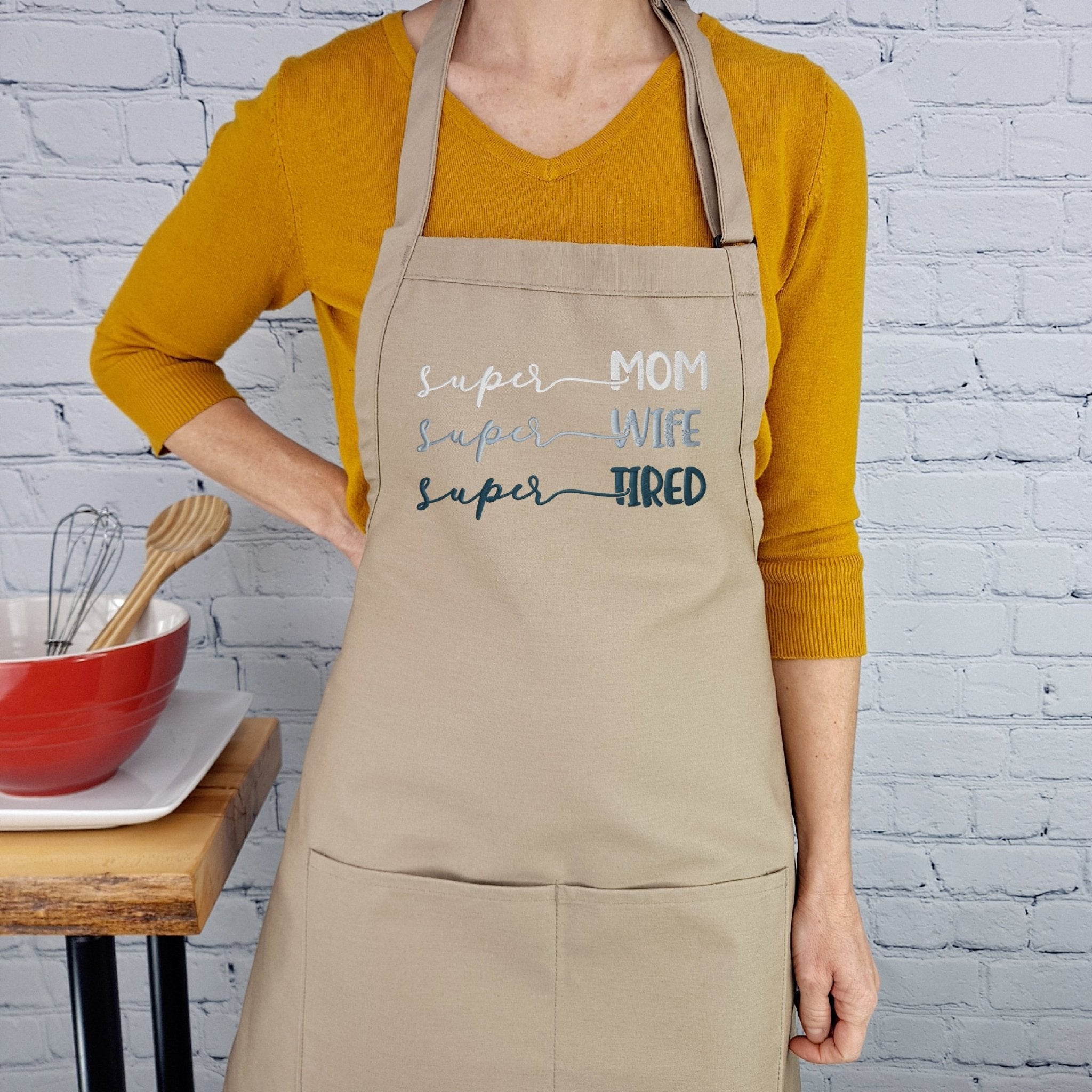 {{product_title}} – {{color}} embroidered kitchen apron