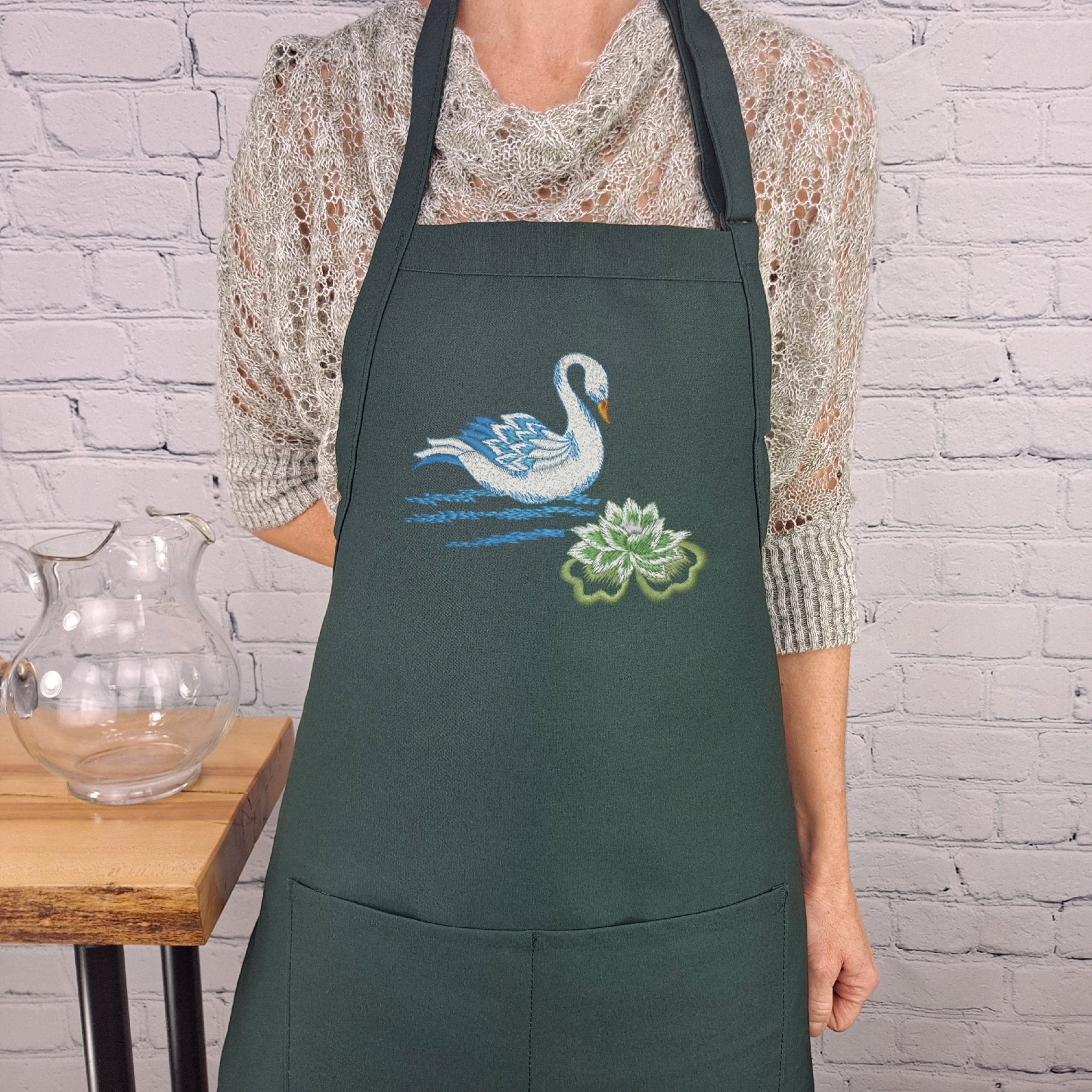 {{product_title}} – {{color}} embroidered kitchen apron