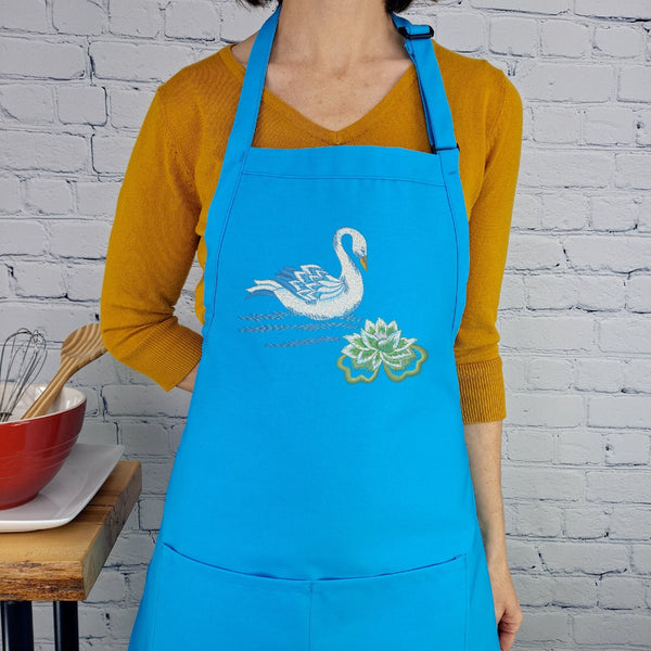 {{product_title}} – {{color}} embroidered kitchen apron