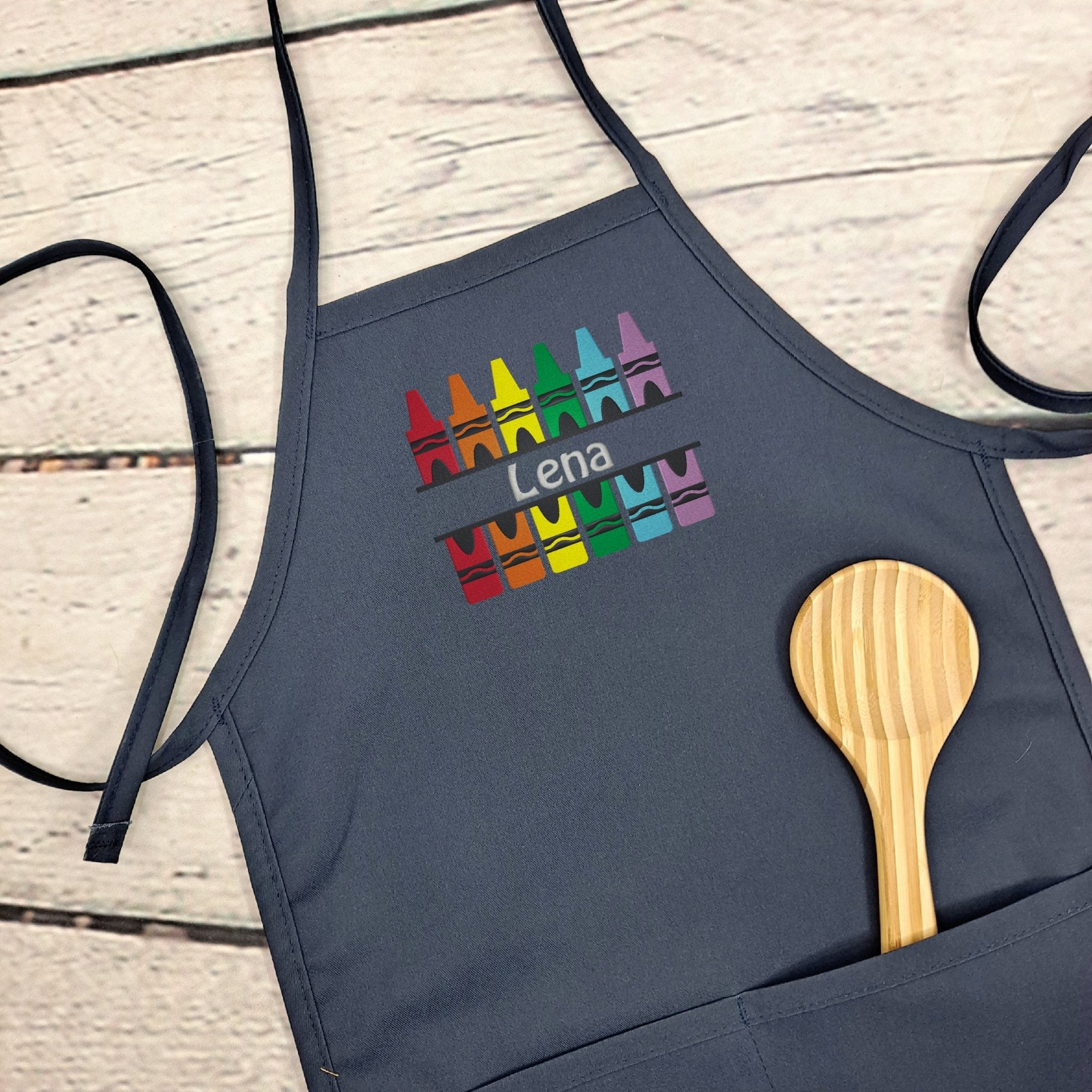 {{product_title}} – {{color}} embroidered kitchen apron