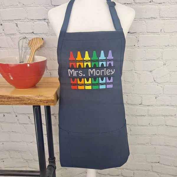 {{product_title}} – {{color}} embroidered kitchen apron