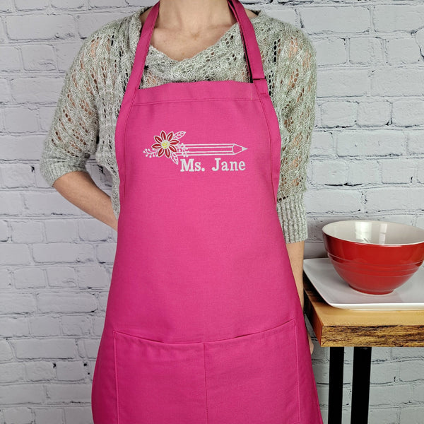 {{product_title}} – {{color}} embroidered kitchen apron