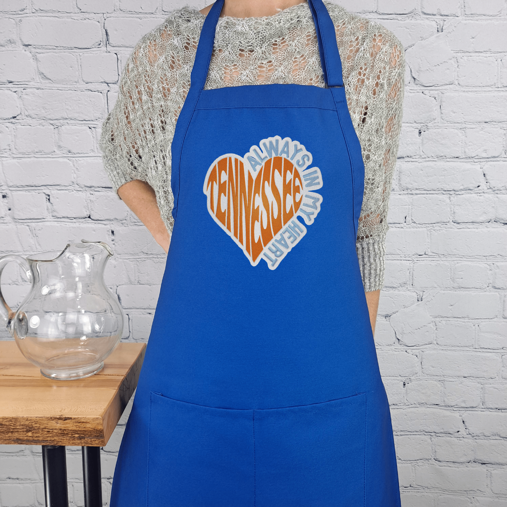 {{product_title}} – {{color}} embroidered kitchen apron