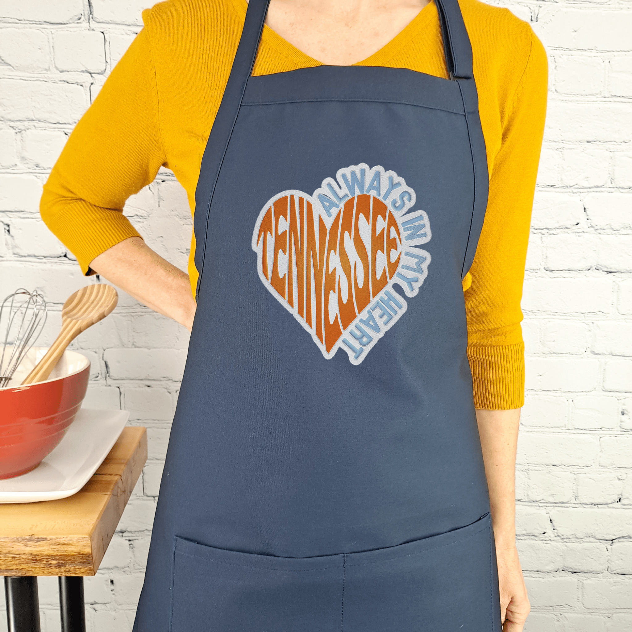 {{product_title}} – {{color}} embroidered kitchen apron