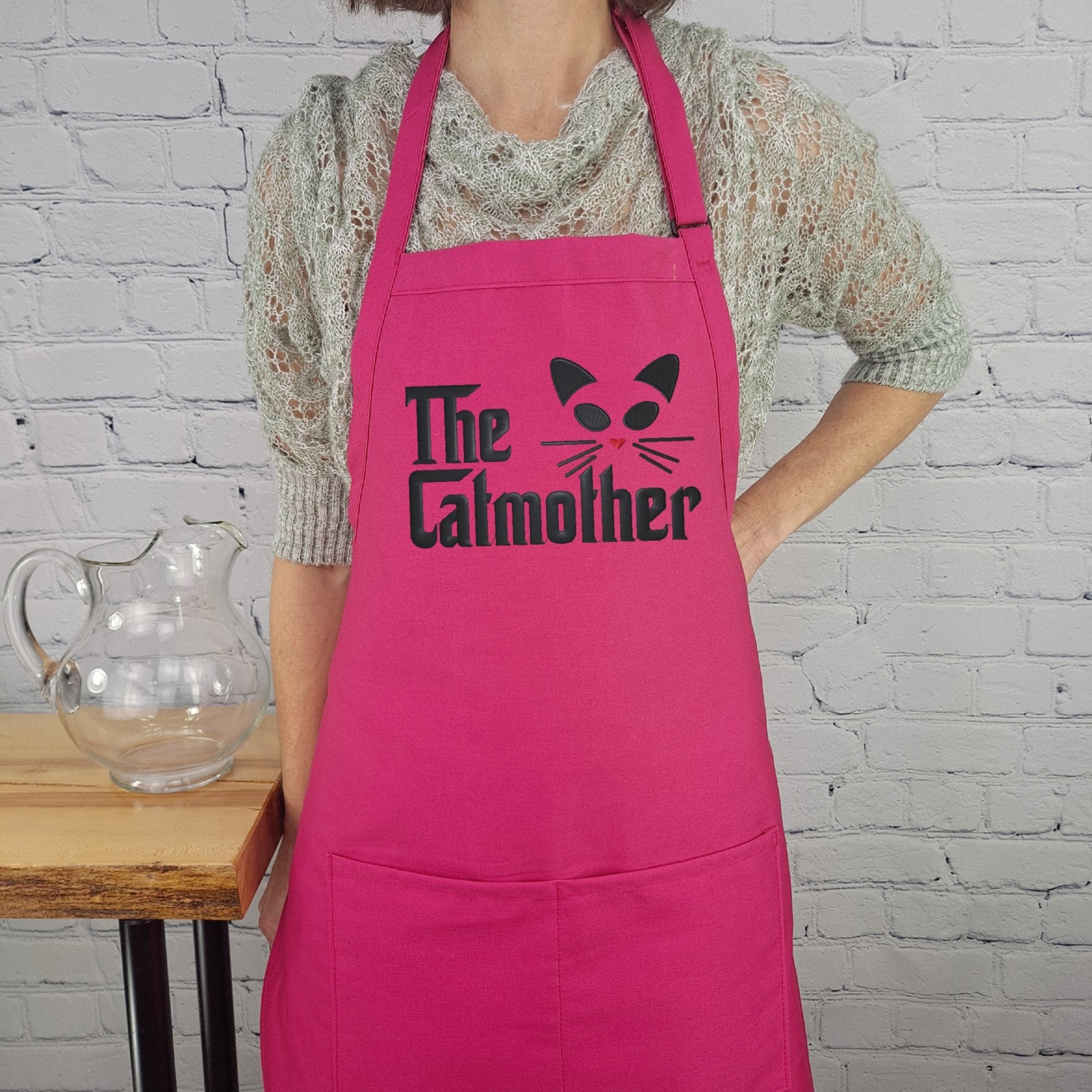 {{product_title}} – {{color}} embroidered kitchen apron