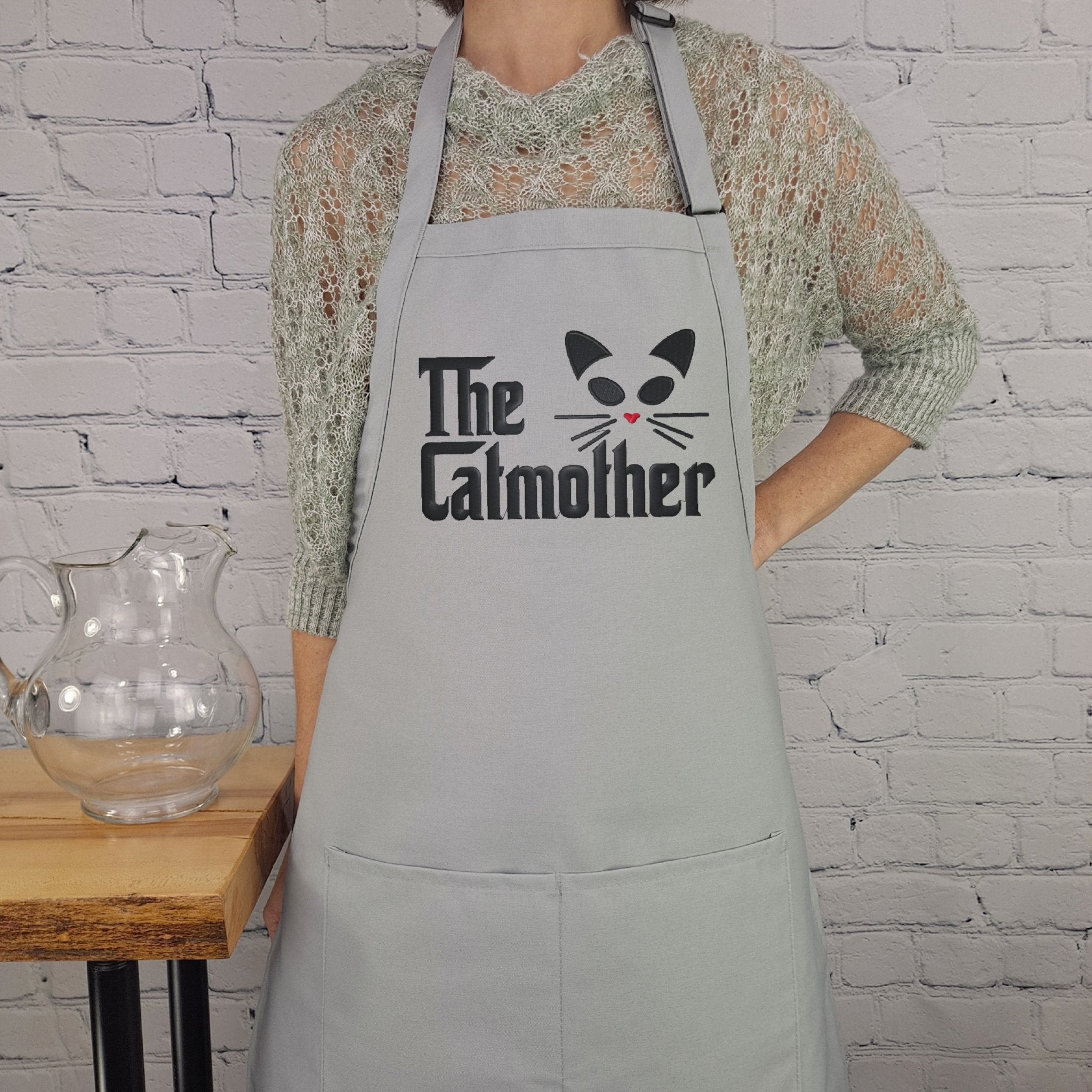{{product_title}} – {{color}} embroidered kitchen apron