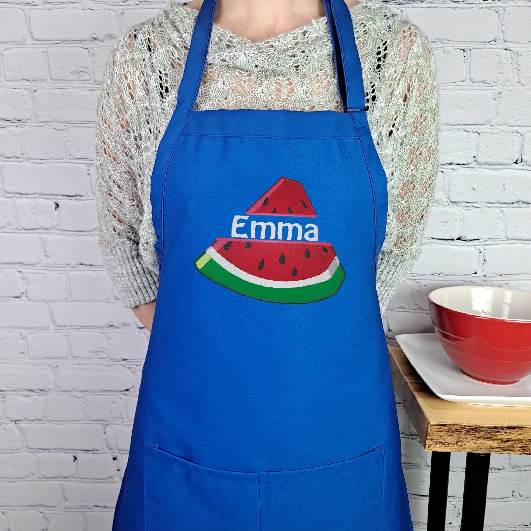 {{product_title}} – {{color}} embroidered kitchen apron