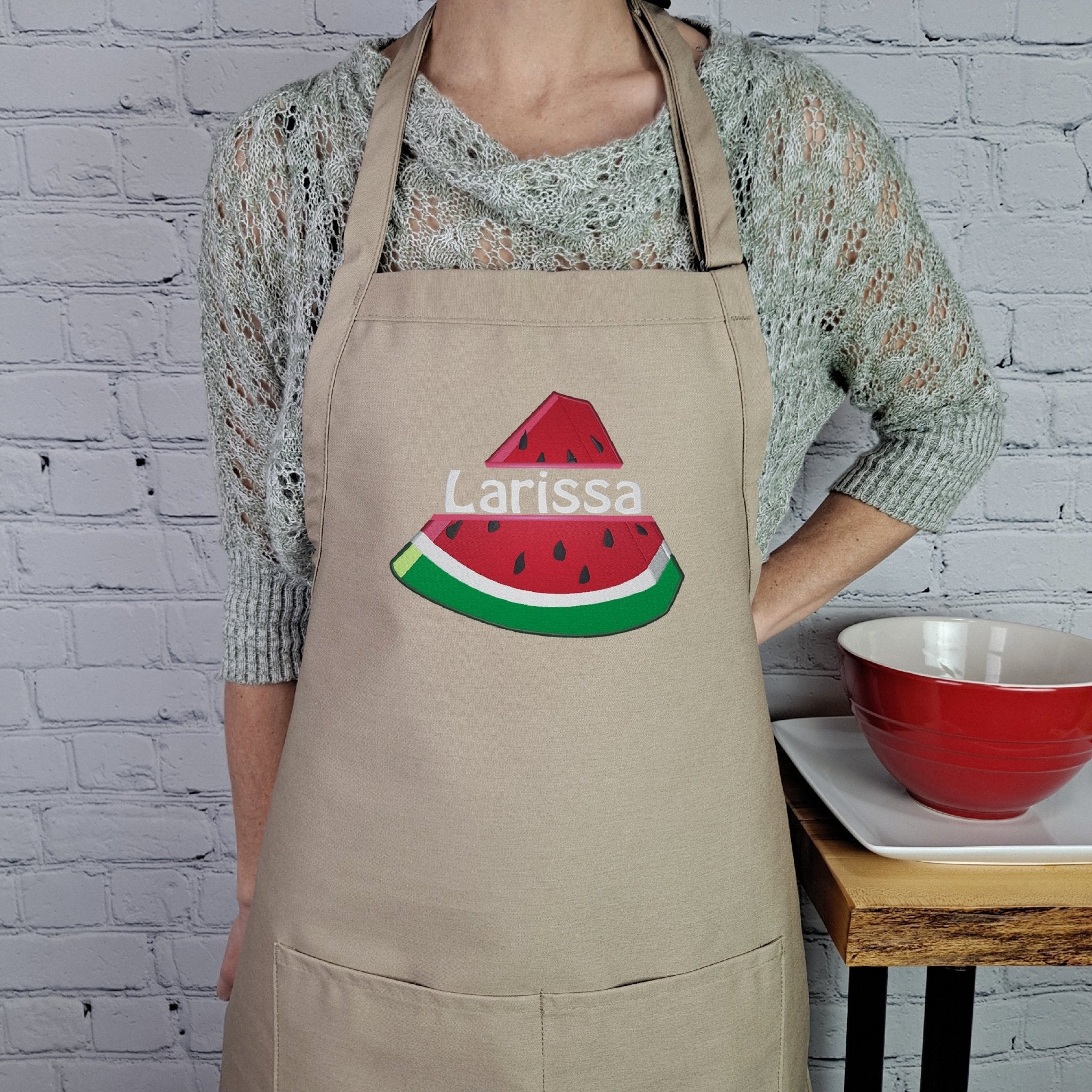 {{product_title}} – {{color}} embroidered kitchen apron