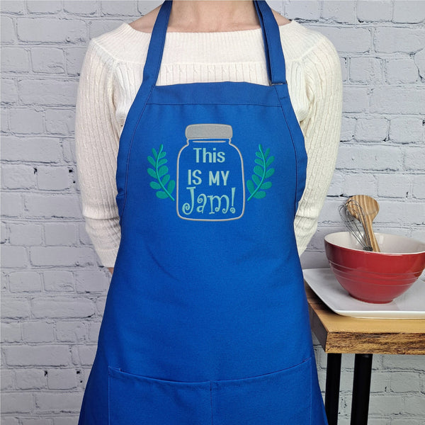 {{product_title}} – {{color}} embroidered kitchen apron