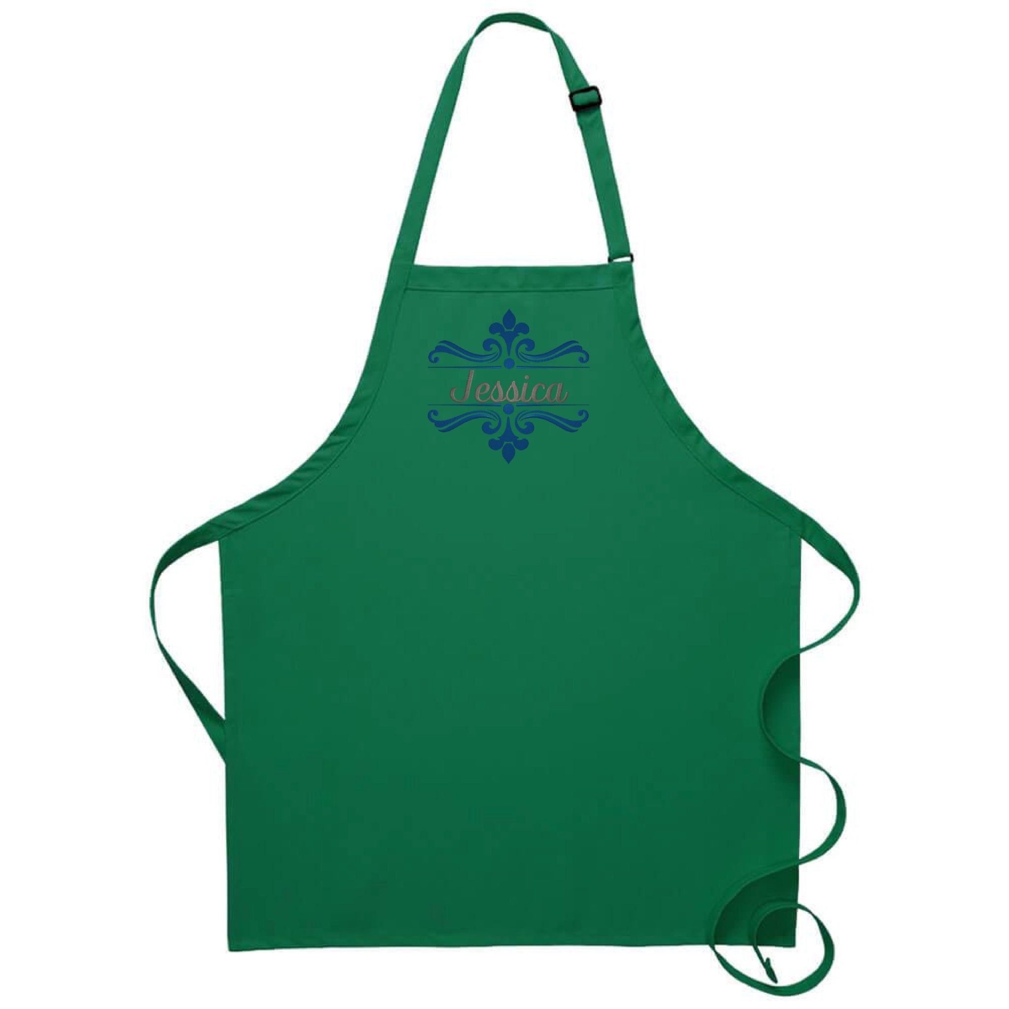 {{product_title}} – {{color}} embroidered kitchen apron
