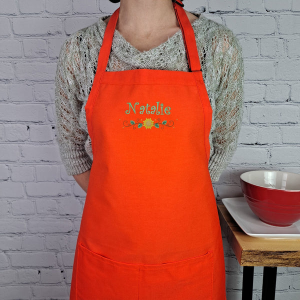 {{product_title}} – {{color}} embroidered kitchen apron