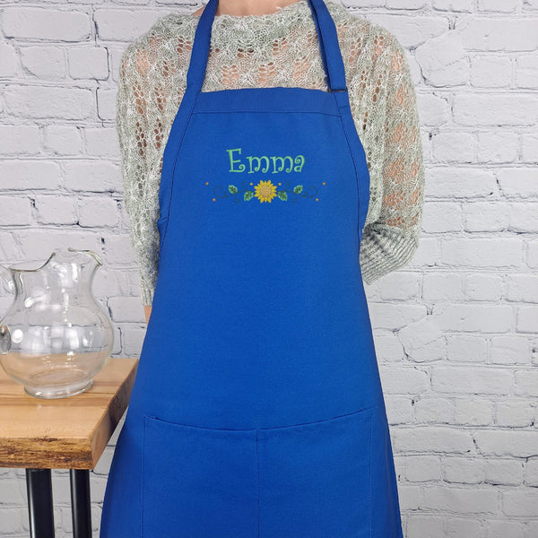 {{product_title}} – {{color}} embroidered kitchen apron