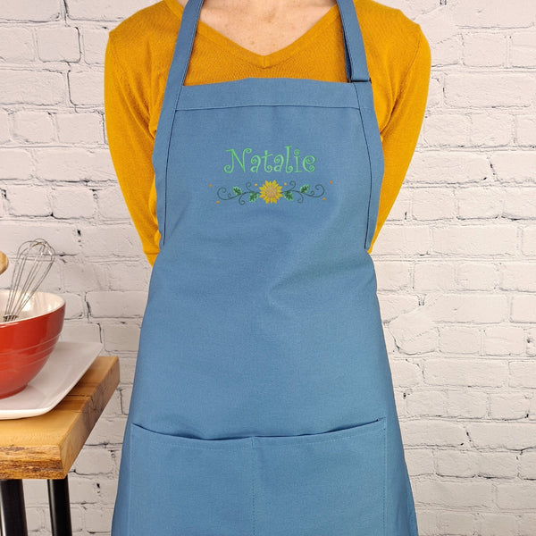 {{product_title}} – {{color}} embroidered kitchen apron