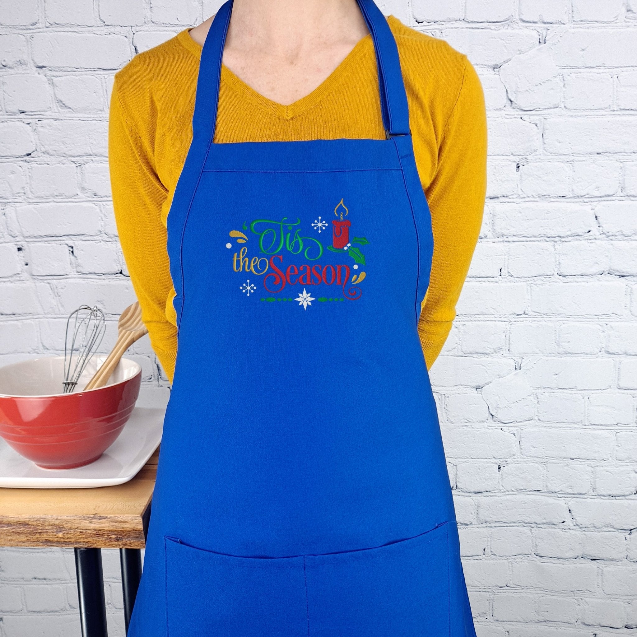 {{product_title}} – {{color}} embroidered kitchen apron